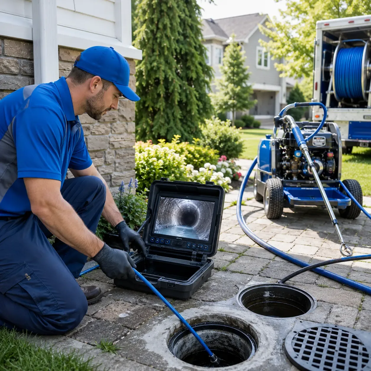 Outdoor drain cleaning professionals serving Irvine, PA