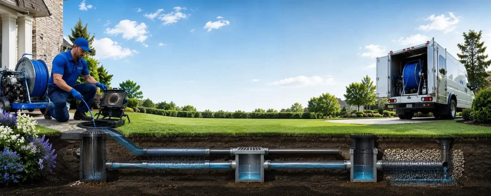 Outdoor drain cleaning information for Irvine, PA